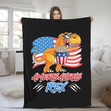 Discover Amerisaurus Rex America Party Independence Day Fleece Blankets
