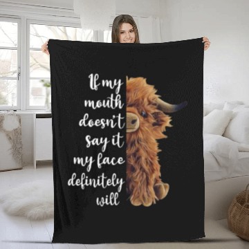Discover Scottish Highland Cow Fleece Blankets