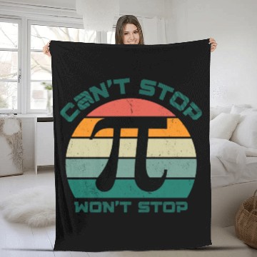 Discover cant stop wont stop pi day 80s Fleece Blankets