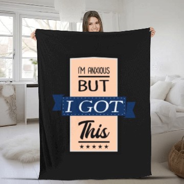 Discover Im Anxious but I got this Vintage Style hipster Fleece Blankets
