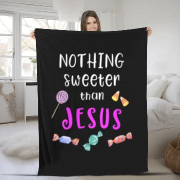 Discover Christian , Jesus Trunk Or Treat Candy Fleece Blankets