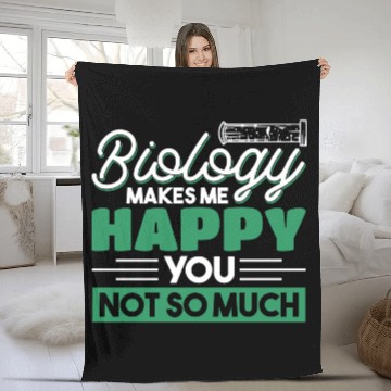 Discover Teacher Biology Science Biologist nostalgia Fleece Blankets