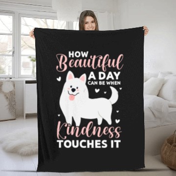 Discover How Beautiful A Day Can Be, Great Pyrenees Fleece Blankets