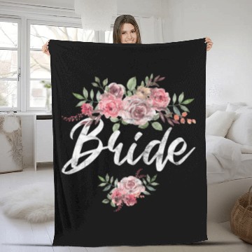 Discover Bridal Shower Wedding Bride Fleece Blankets