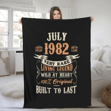 Discover July 1982 Birthday Surprise Fleece Blankets