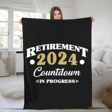 Discover Retirement 2024 Countdown In Progress Retiring Quo Fleece Blankets
