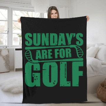 Discover Sunday s Are For Golf Fleece Blankets