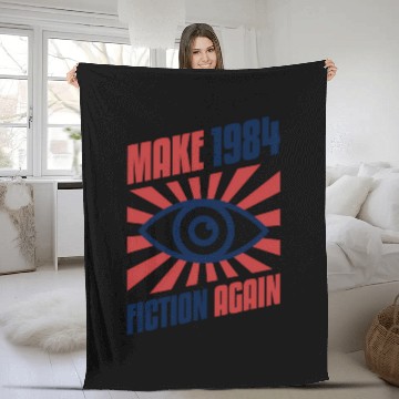 Discover Make 1984 Fiction Again Freedom Fleece Blankets