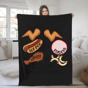 Discover Chicken Wing Chicken Wing Hot Dog Bologna Viral So Fleece Blankets