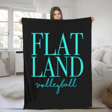 Discover Flatland Volleyball Fleece Blankets