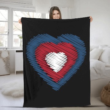 Discover In my heart, America Fleece Blankets