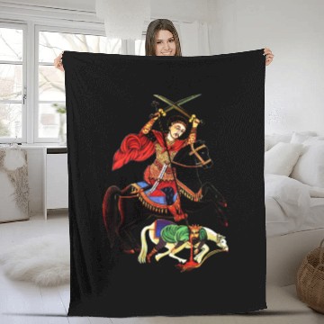 Discover Filopateer Markorios - Abu Sifen. Coptic church Fleece Blankets