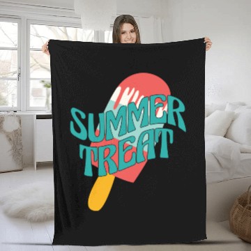 Discover Summer Vibes Fleece Blankets