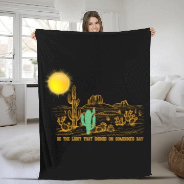 Discover Be the Light that shines on someone's day Fleece Blankets