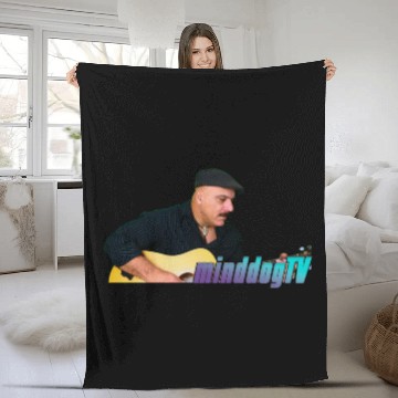 Discover Minddog Guitar Player Fleece Blankets