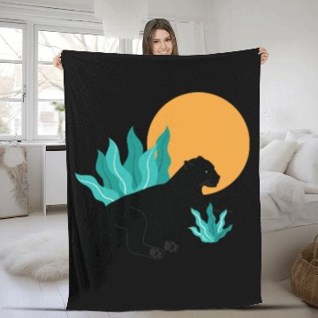 Discover Sunday Chillout With Black Panther Fleece Blankets