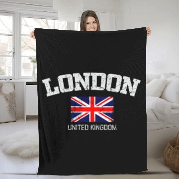 Discover London England United Kingdom Fleece Blankets