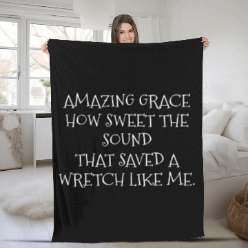 Discover Amazing Grace How Sweet The Sound Fleece Blankets