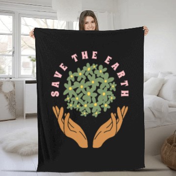 Discover Save The Earth Fleece Blankets