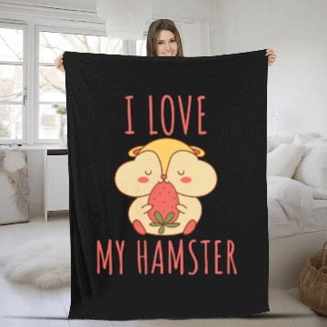 Discover I Love My Hamster Fleece Blankets