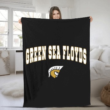 Discover Green Sea Floyds High School Trojans Fleece Blankets