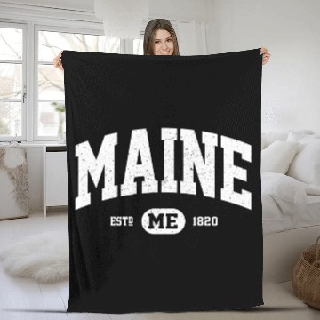 Discover Maine Maine 207 Fleece Blankets