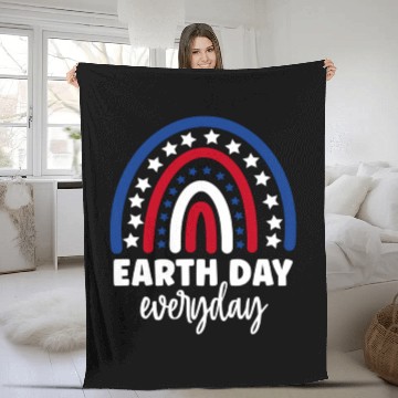 Discover Earth Day Fleece Blankets