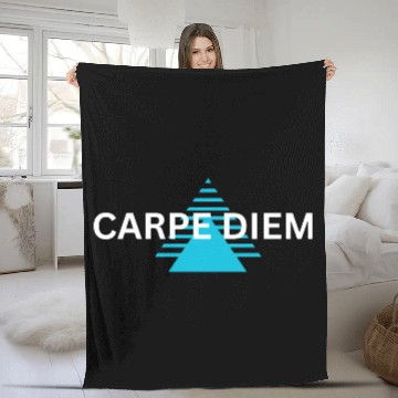 Discover "Carpe Diem Fleece Blankets: Seize the Day in Style!"