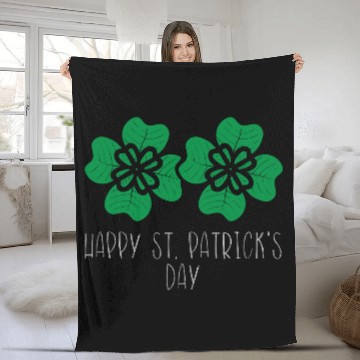 Discover Happy St Patrick s Day Luck Of The Irish Fleece Blankets