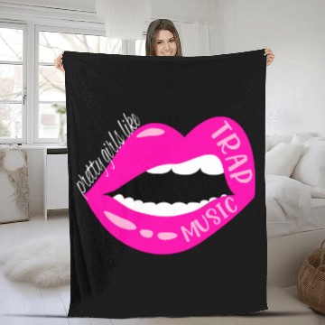 Discover Trap Music For Rap Hip Hop Techno Edm R B Fleece Blankets