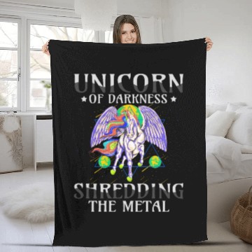 Discover Goth Rock Satan Unicorn Festivals Death Metal Fleece Blankets