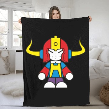 Discover robot animation Fleece Blankets