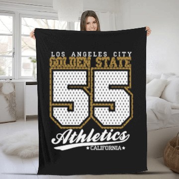 Discover Los Angeles City Golden State 55 Athletic Fleece Blankets
