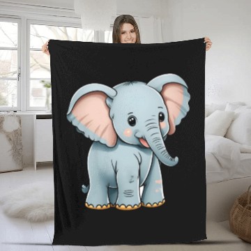 Discover Totally cute elephant Fleece Blankets