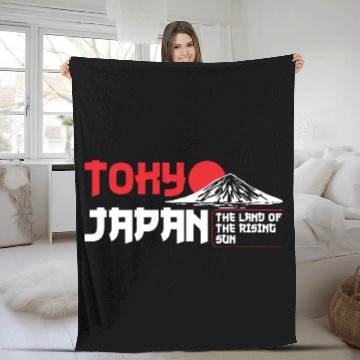 Discover Tokyo City Japanese Fleece Blankets
