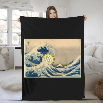 Discover Sol painting art - Sol Crypto Fleece Blankets