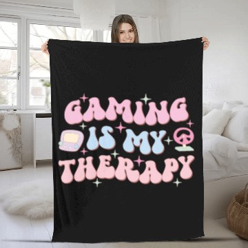 Discover Gaming Is My Therapy, Happy Game Day Fleece Blankets