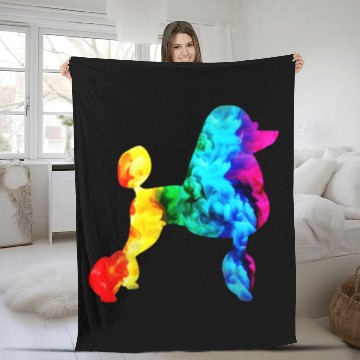 Discover poodle proud proudle pride rainbow dog dogmonth Fleece Blankets