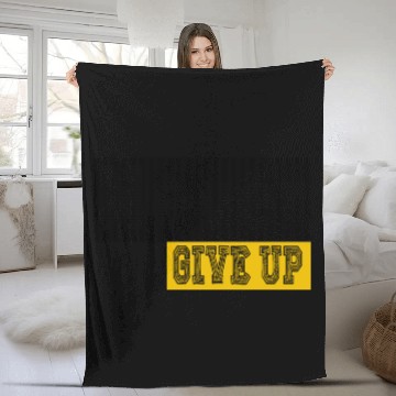 Discover Never give up Fleece Blankets