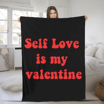 Discover Self love is my valentine cute summer stars Fleece Blankets