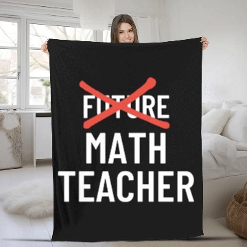 Discover DESIGNFuture Math Teacher Fleece Blankets