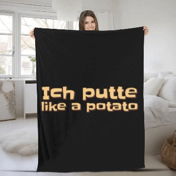 Discover Potato Putt Golf Fleece Blankets