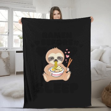 Discover Ramen Before Sleep nostalgia Fleece Blankets