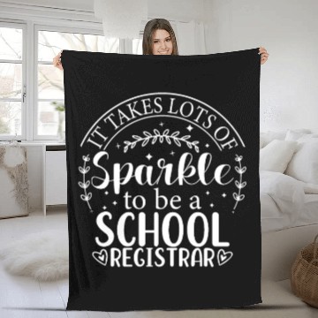 Discover School Registrar Appreciation Back To School Schoo Fleece Blankets