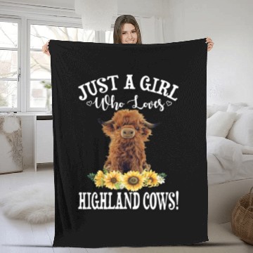 Discover Scottish Highland Cow Fleece Blankets