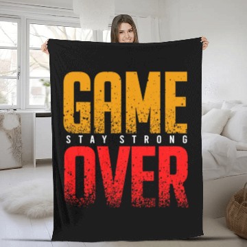 Discover Game over vector Fleece Blankets design