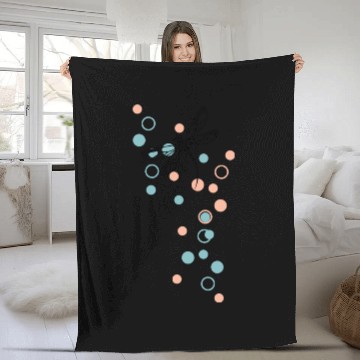 Discover Dragonfly and dots Fleece Blankets