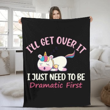 Discover Unicorn Lover I ll Get Over It I Just Need To Be Fleece Blankets