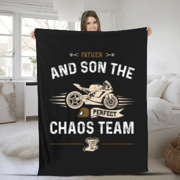 Discover Father And Son The Perfect Chaos... Fleece Blankets