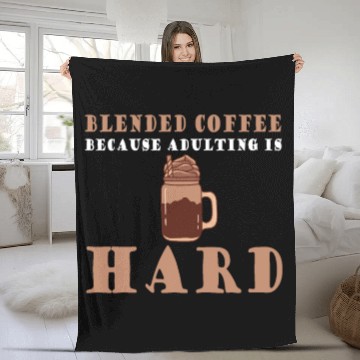 Discover Funny Blended Coffee And Espresso Lover Fleece Blankets